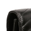 Saint Laurent Chevron Leather Cassandre Envelope Chain Wallet Secondhand