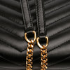 Saint Laurent Chevron Leather Cassandre Envelope Chain Wallet Secondhand