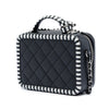 Chanel Small Caviar Striped CC Filigree Vanity Case Secondhand