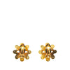 Chanel Gold Plated CC Flower Clip On Earrings Secondhand