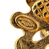 Chanel Gold Plated CC Flower Clip On Earrings Secondhand