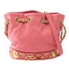 Chanel CC Quilted Lambskin Drawstring Bucket Bag Secondhand