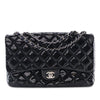 Chanel Jumbo Quilted Patent 3 Compartment Flap Secondhand
