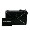 Saint Laurent Quilted Lambskin Studded Monogram Gaby Shoulder Bag Secondhand