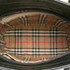 Burberry House Check Trimmed Leather Shoulder Bag Secondhand