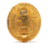 Chanel Gold Plated Horse Medallion Clip On Earrings Secondhand