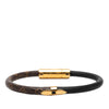 Louis Vuitton Monogram and Leather Confidential Bracelet Secondhand