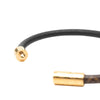 Louis Vuitton Monogram and Leather Confidential Bracelet Secondhand