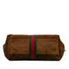 Gucci Large GG Suede Web Giglio Tote Secondhand