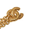 Chanel Gold Plated Quilted Triple CC Chain Belt Secondhand