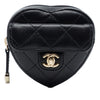 Secondhand Chanel Lambskin CC In Love Heart Zipped Arm Coin Purse
