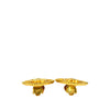 Chanel CC Gold Plated Rhombus Clip On Earrings Secondhand