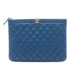 Chanel Medium Quilted Caviar Boy O Case Clutch Secondhand