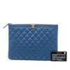 Chanel Medium Quilted Caviar Boy O Case Clutch Secondhand