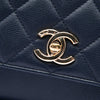 Chanel Mini Quilted Caviar Business Affinity Top Handle Flap Secondhand