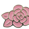 Chanel Gold Plated Enamel CC Camelia Brooch Secondhand
