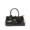 Prada Mini Glossy Calfskin Bonnie Satchel Secondhand