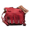 Burberry Small Mega Check Canvas and Suede Fringe Belgrove Bucket Bag Secondhand