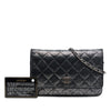 Chanel CC Quilted Metallic Fabric Wallet On Chain Secondhand