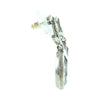Chanel CC Brass Strass Teardrop Drop Push Back Earrings Secondhand