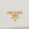 Prada Saffiano Lux Wallet On Chain Secondhand