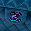 Secondhand Chanel Small Classic Lambskin Rainbow Hardware Double Flap