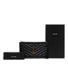 Secondhand Saint Laurent Chevron Grain De Poudre Monogram Bill Pouch