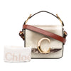 Chloé Mini Shaded Glossy Calfskin Lizard Embossed Trim C Satchel Secondhand