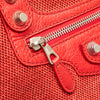 Balenciaga Lambskin Trimmed Canvas Motocross City Giant 12 Satchel Secondhand