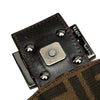 Fendi Zucca Canvas Double Flap Shoulder Bag Secondhand