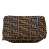 Fendi Zucca Canvas Double Flap Shoulder Bag Secondhand