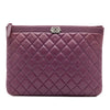 Chanel Medium Quilted Lambskin Boy O Case Clutch Secondhand
