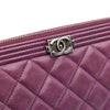 Chanel Medium Quilted Lambskin Boy O Case Clutch Secondhand