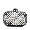 Bottega Veneta Canvas and :Leather Intrecciato Knot Clutch Secondhand
