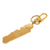 Louis Vuitton Gold Plated Enamel Logo New Wave Bag Charm and Key Holder Secondhand