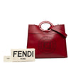 Fendi Medium Perforated Leather Runaway Tote Secondhand