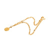 Chanel CC Gold Plated Strass Medallion Pendant Necklace Secondhand