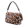 Fendi Leopard Print Calf Hair Baguette Satchel Secondhand