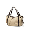 Burberry Leather Trimmed Canvas Tote Secondhand