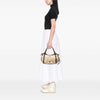 Burberry Leather Trimmed Canvas Tote Secondhand