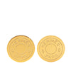 Secondhand Hermès Gold Plated Bijouterie Fantaisie Clou De Selle Clip On Earrings