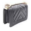 Chanel Mini Chevron Lambskin Boy Flap Secondhand