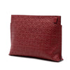 LOEWE Embossed Anagram Leather Repeat T Clutch Secondhand