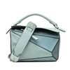LOEWE Small Tricolor Calfskin Puzzle Satchel Secondhand