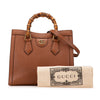 Gucci Small Leather Bamboo Diana Satchel Secondhand