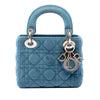 Dior Mini Velvet Cannage Lady Dior Secondhand
