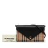 Burberry House Check Canvas and Leather Hannah Wallet on Strap Secondhand