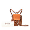Chloé Mini Calfskin and Suede Faye Backpack Secondhand