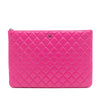 Chanel Large Quilted Caviar O Case Clutch Secondhand