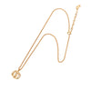 Dior Gold Plated CD Logo Pendant Necklace Secondhand